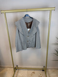 Blazer Cuadros con Volante Mangas